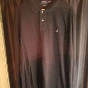 Mens long-sleeved polo